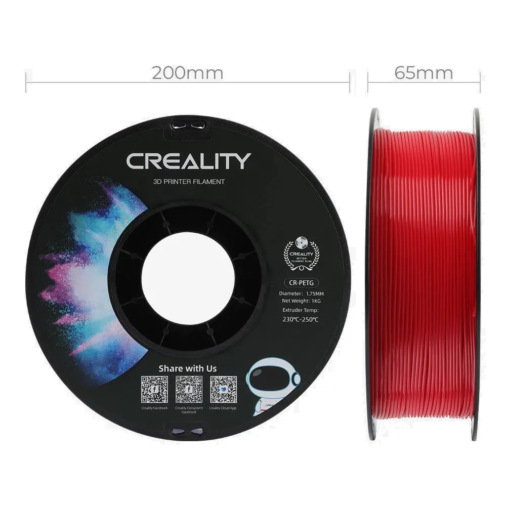 Creality CR-PETG Filament 1.75mm - Red (1kg) - Image 2