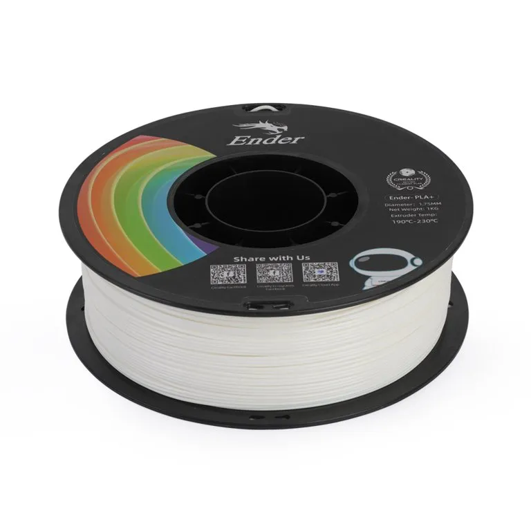 Creality Ender-PLA+ Filament 1.75mm (1kg, White) - Image 2