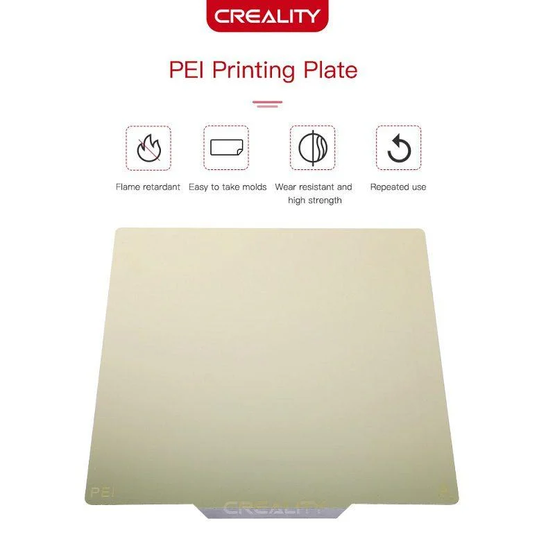 Creality PEI Plate Kit Glossy Surface 235×235×1mm - Image 2