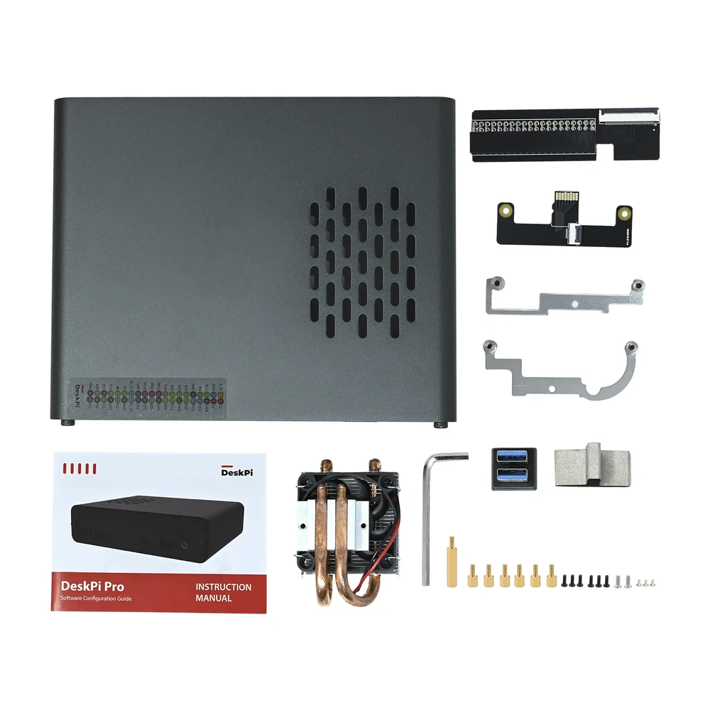 DeskPi Pro Raspberry Pi 4 Case - SSD, Cooling, HDMI - Image 4