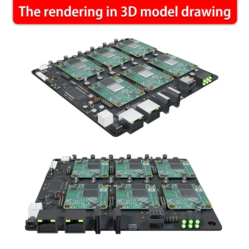 DeskPi Super6C Mini-ITX Cluster Board for CM4 - Image 3