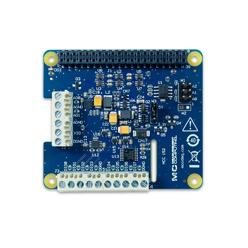 Digilent MCC 152 Voltage Output & DIO HAT for Raspberry Pi - Image 2
