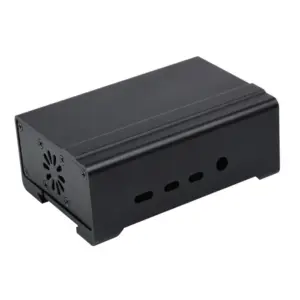 DIN Rail Aluminum Case for Raspberry Pi 4 w/ Fan & Heatsinks