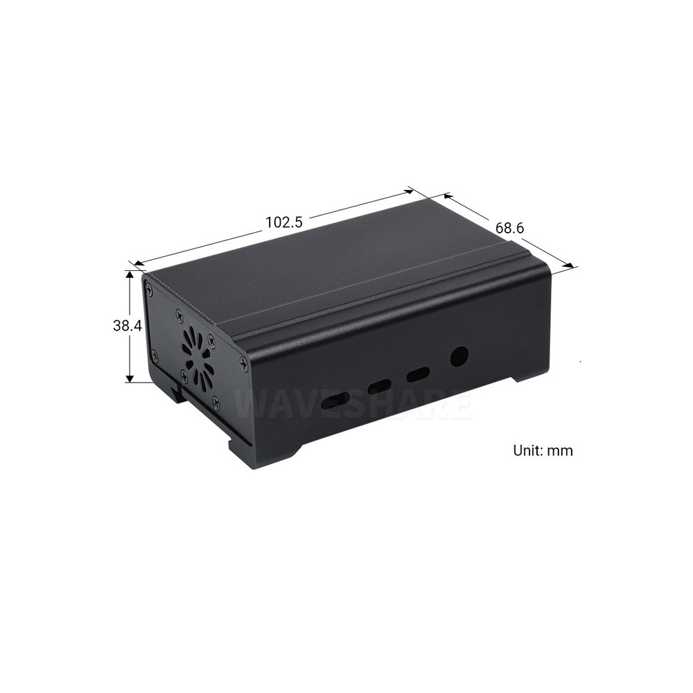 DIN Rail Aluminum Case for Raspberry Pi 4 w/ Fan & Heatsinks - Image 4