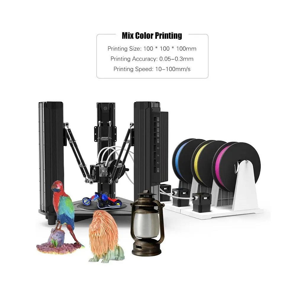 DOBOT MOOZ-3Z Color Mixing Delta FDM 3D Printer - Image 4