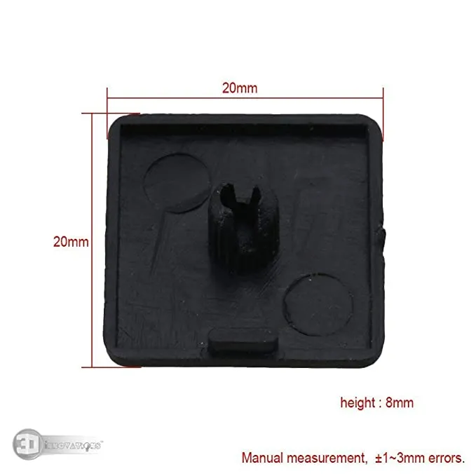 EasyMech 20x20 Aluminum Extrusion End Cap - 4 Pack - Image 4