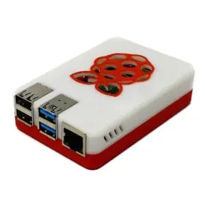 EasyMech 3D Printed Raspberry Pi 4 Case - White Red