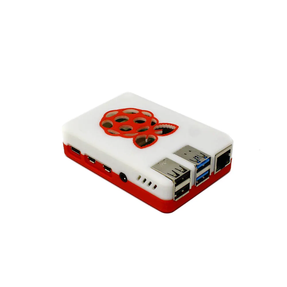 EasyMech 3D Printed Raspberry Pi 4 Case - White Red - Image 2