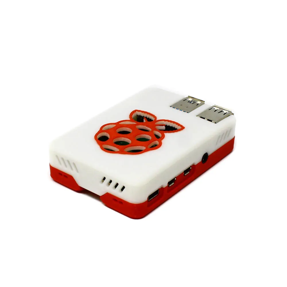 EasyMech 3D Printed Raspberry Pi 4 Case - White Red - Image 3