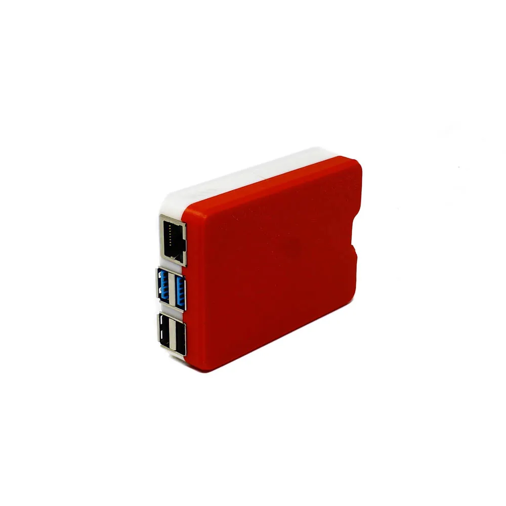 EasyMech 3D Printed Raspberry Pi 4 Case - White Red - Image 4