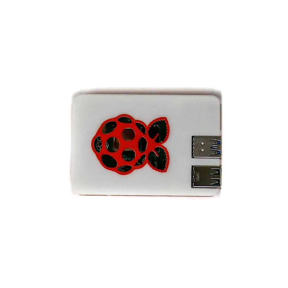 EasyMech 3D Printed Raspberry Pi 4 Case - White Red - Image 5