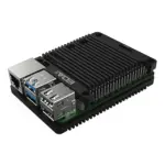 EDATEC Passive Cooling CNC Case for Raspberry Pi 5 - Black