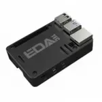 EDATEC Raspberry Pi 5 Passive Cooling CNC Box Black