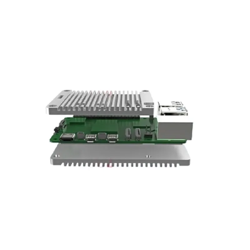 EDATEC Raspberry Pi 5 Passive Cooling CNC Case, Silver - Image 2