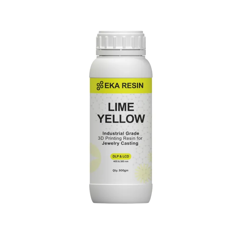 EKA Direct Castable Resin - Jewelry - Lime Yellow 500g - Image 2