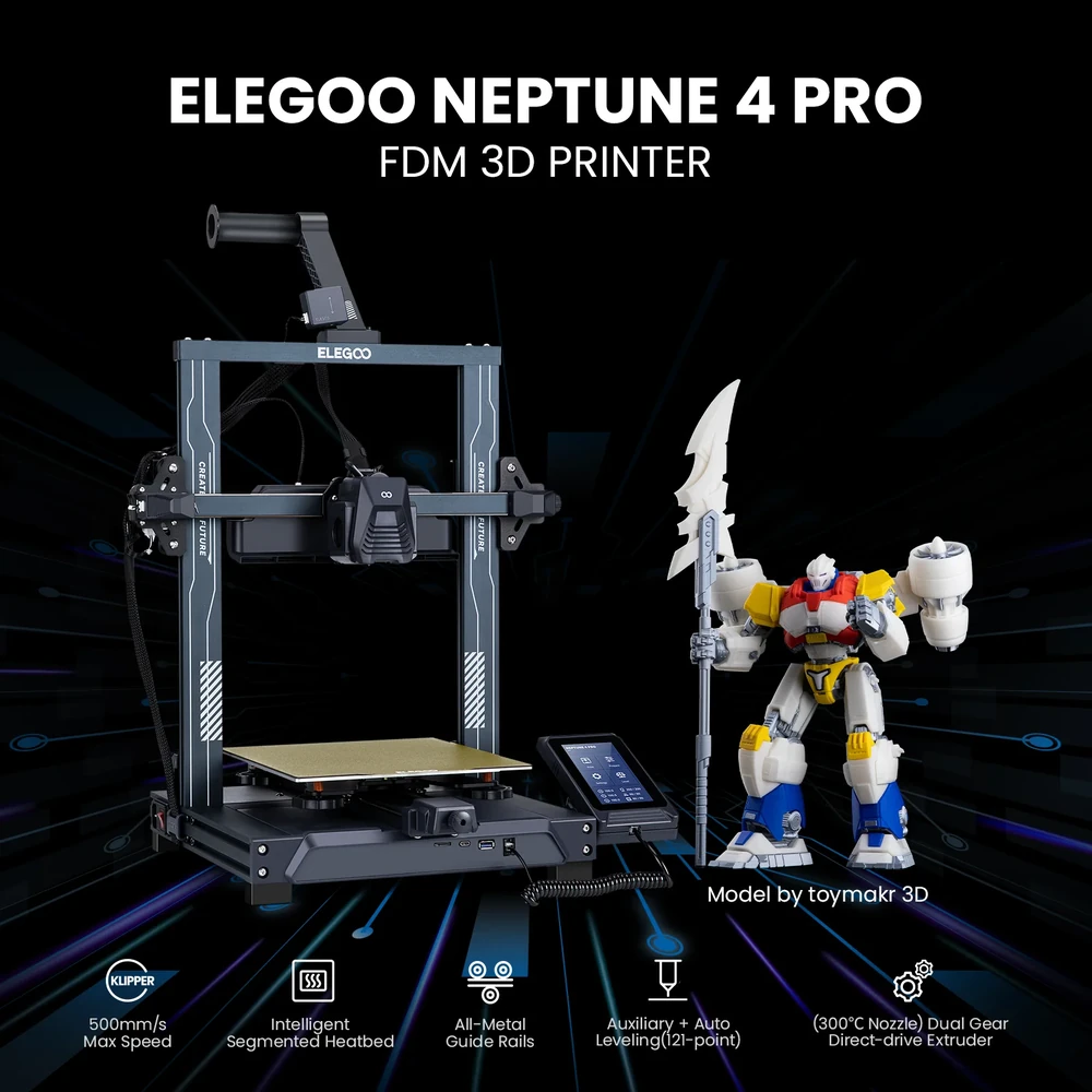 ELEGOO Neptune 4 Pro FDM 3D Printer - Image 3