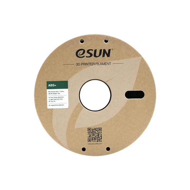 eSUN ABS+ 1.75mm 3D Printing Filament Black - Image 2