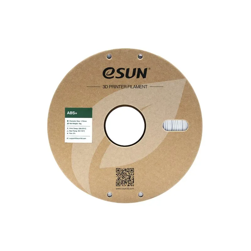 eSUN ABS+ Filament 1.75mm - Cold White Spool - Image 2