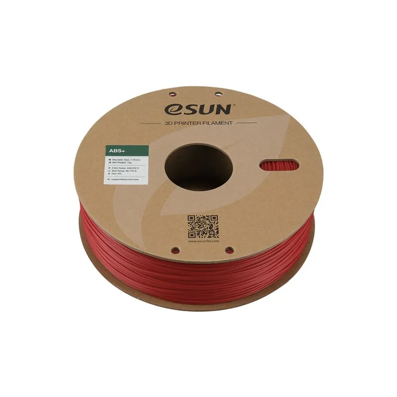 eSUN ABS+ Filament, Fire Engine Red, 1.75mm - Image 4