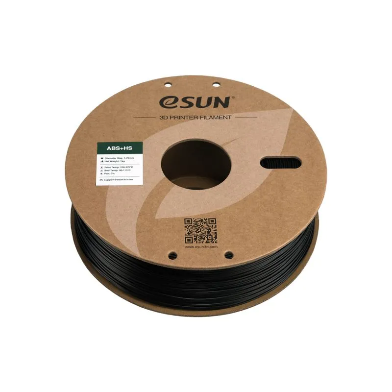eSUN ABS+ HS 1.75mm 3D Filament - Black - Image 3