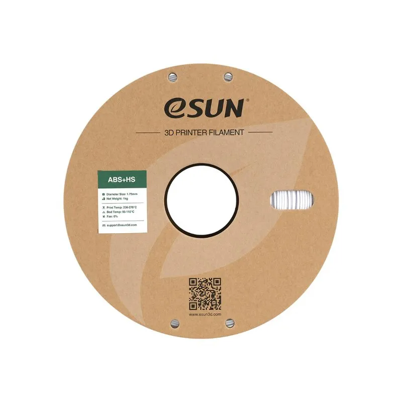 eSUN ABS+ HS Filament - Cold White 1.75mm - Image 4