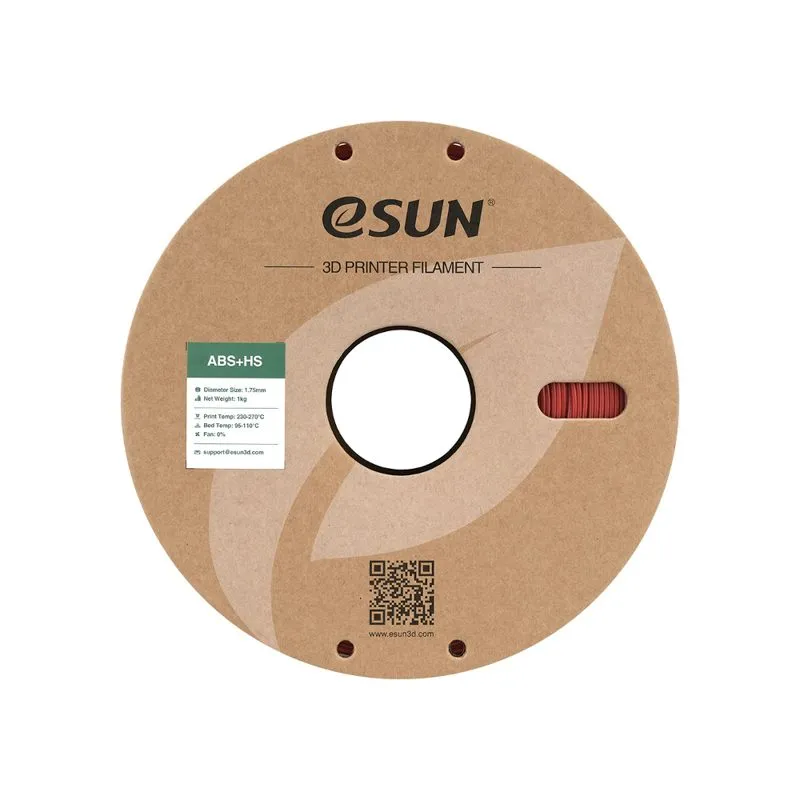 eSUN ABS+ HS Filament Fire Engine Red 1.75mm - Image 4