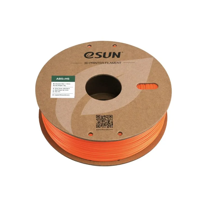 eSUN ABS+ HS Orange 1.75mm 3D Printing Filament Spool - Image 3