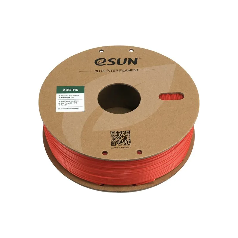 eSUN ABS+ HS Red 1.75mm 3D Printer Filament Spool - Image 3