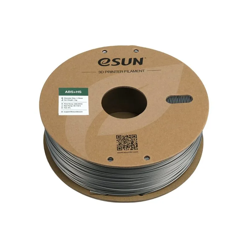 eSUN ABS+ HS Silver 1.75mm 3D Filament - Image 3