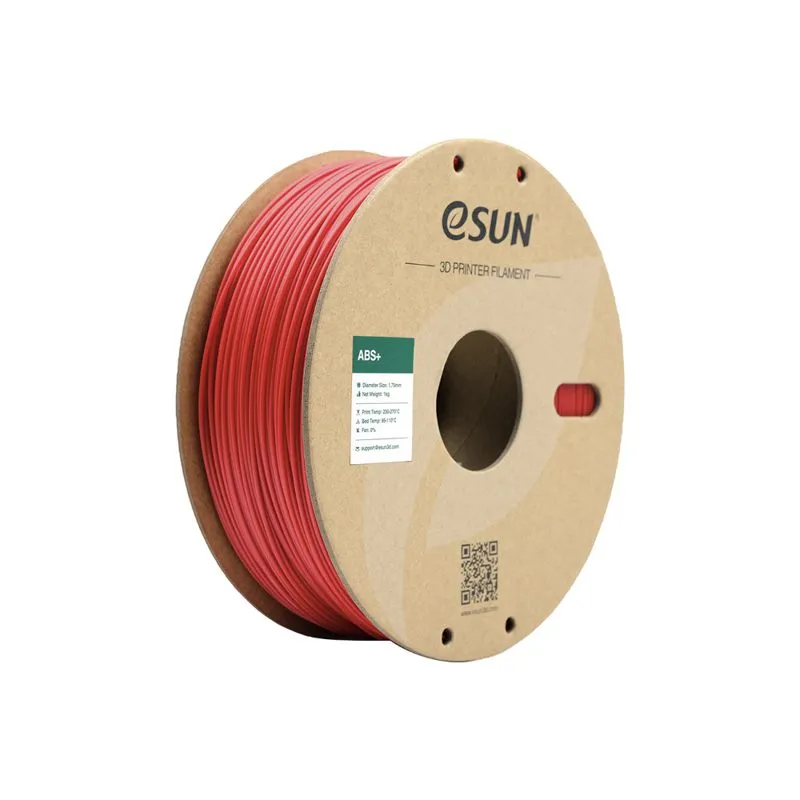 eSUN ABS+ Red 1.75mm 3D Printing Filament 300g