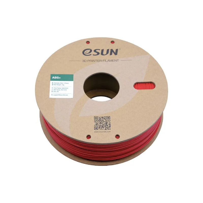 eSUN ABS+ Red 1.75mm 3D Printing Filament 300g - Image 3
