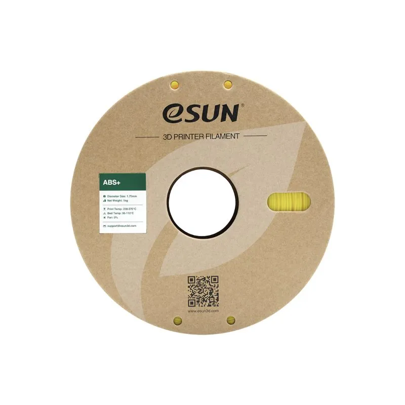 eSUN ABS+ Yellow 1.75mm 3D Printer Filament - Image 4