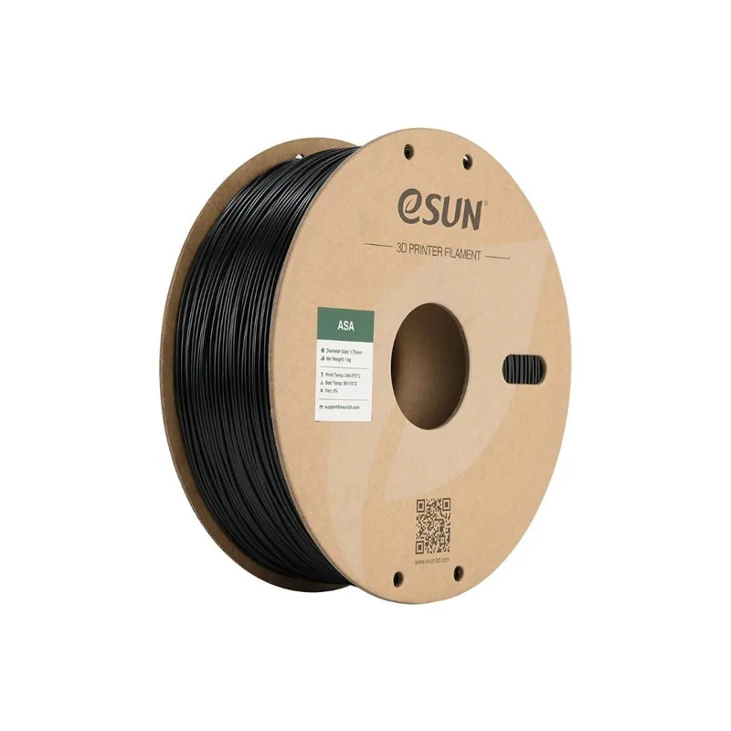 eSUN ASA+ Black 1.75mm 3D Printer Filament Spool
