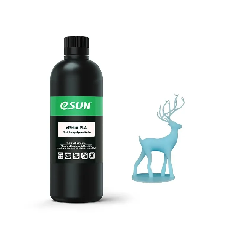 eSUN eResin-PLA Bio-based Resin - Sky Blue 1kg - Image 2