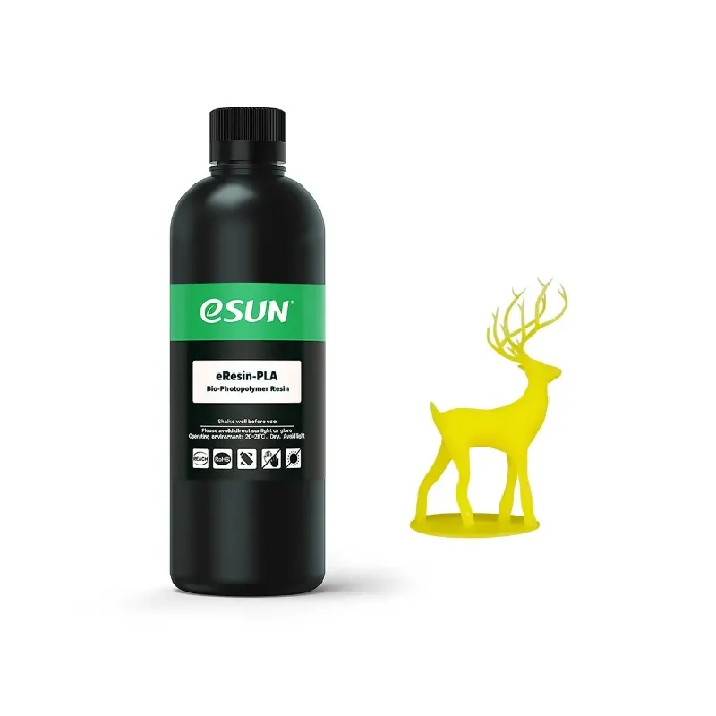 eSUN eResin-PLA Bio-based Resin - Yellow 1kg - Image 2
