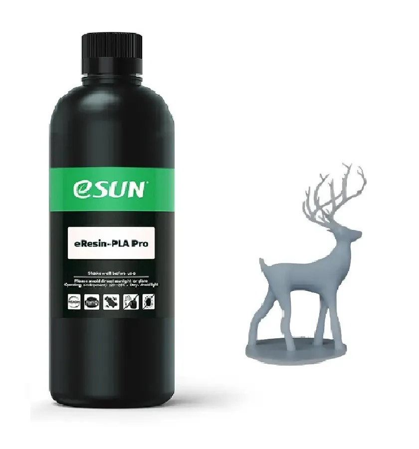 eSUN eResin-PLA Pro 1kg Grey 405nm Resin - Image 2