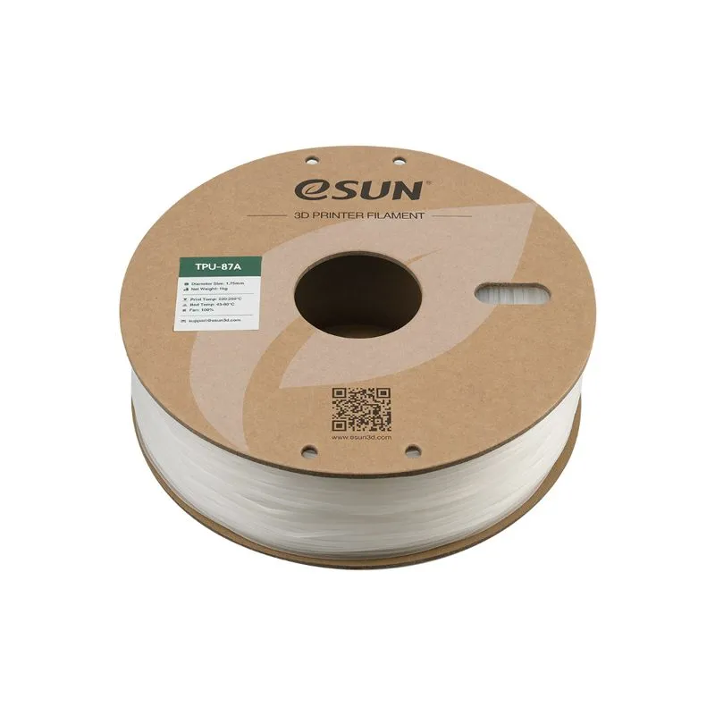 eSUN Flex TPU 87A Natural Flexible 1.75mm Filament - Image 3
