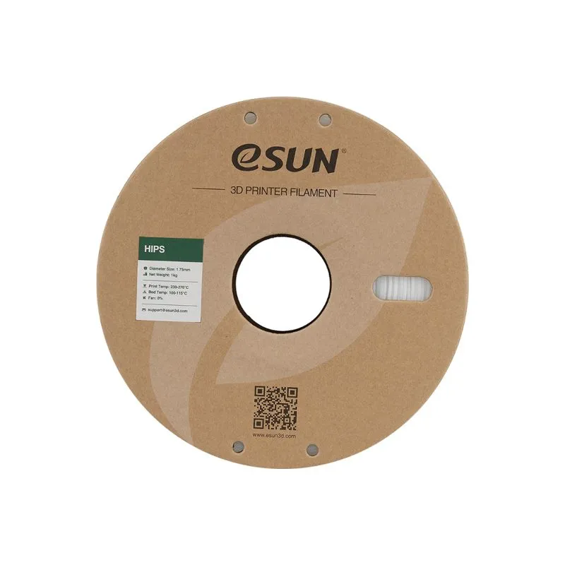 eSUN HIPS 3D Filament 1.75mm - Cold White - Image 3
