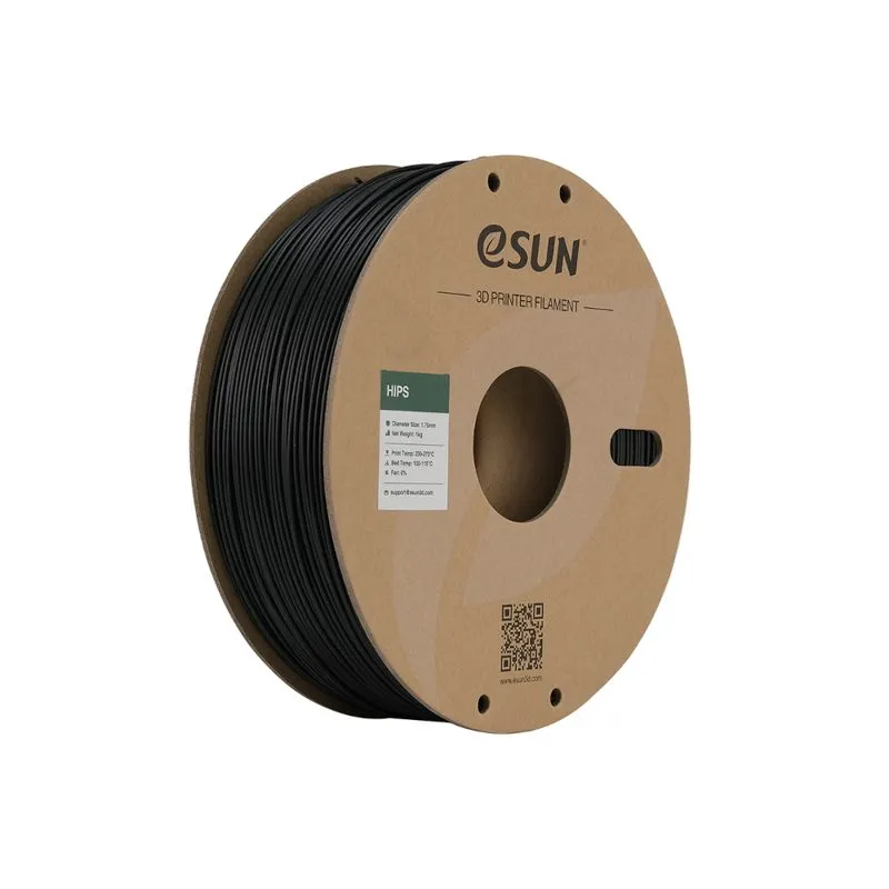 eSUN HIPS Black 1.75mm 3D Printer Filament Spool