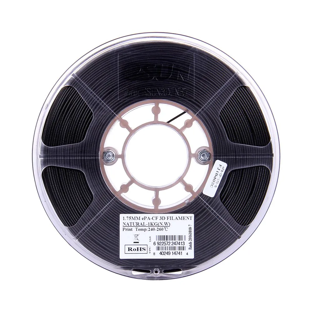 eSUN PA-CF Black 1.75mm Carbon Fiber Filament 1kg - Image 2
