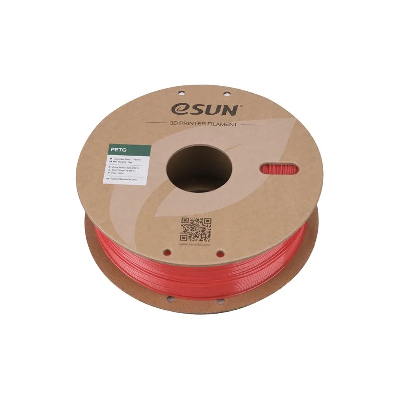 eSUN PETG+ 1.75mm 3D Printer Filament - Red - Image 3
