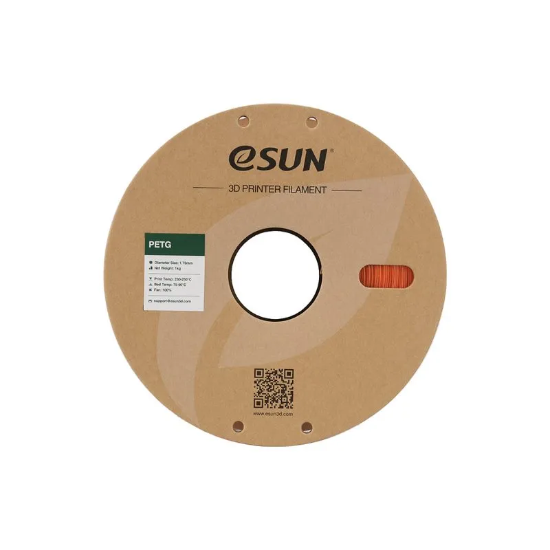 eSUN PETG+ 1.75mm Translucent Orange 1kg Filament - Image 4