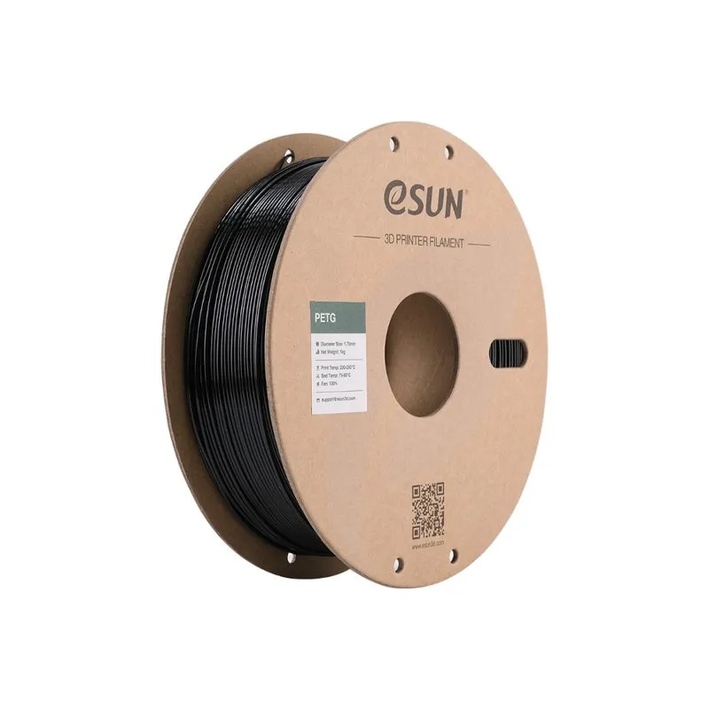 eSUN PETG+ Black 1.75mm 3D Printing Filament