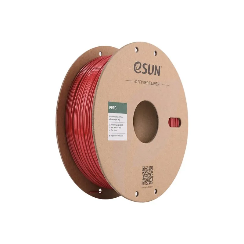 eSUN PETG+ Fire Engine Red 1.75mm Filament 1kg
