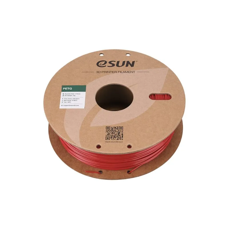 eSUN PETG+ Fire Engine Red 1.75mm Filament 1kg - Image 3