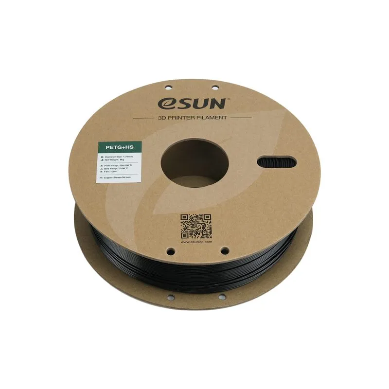 eSUN PETG+ HS Black 1.75mm High-Speed 3D Filament - Image 2
