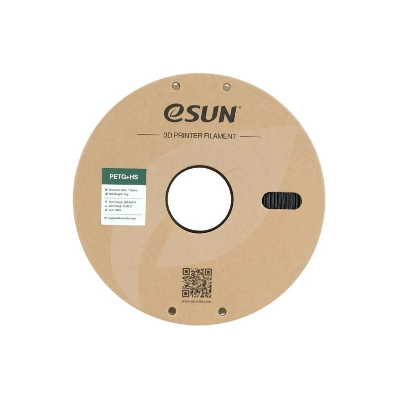 eSUN PETG+ HS Black 1.75mm High-Speed 3D Filament - Image 4