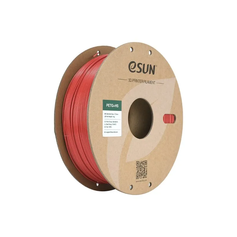 eSUN PETG+ HS Fire Engine Red 1.75mm Filament Spool