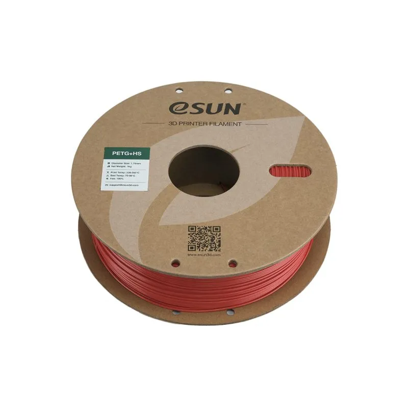 eSUN PETG+ HS Fire Engine Red 1.75mm Filament Spool - Image 2