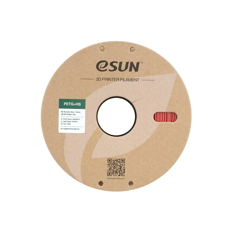 eSUN PETG+ HS Fire Engine Red 1.75mm Filament Spool - Image 4